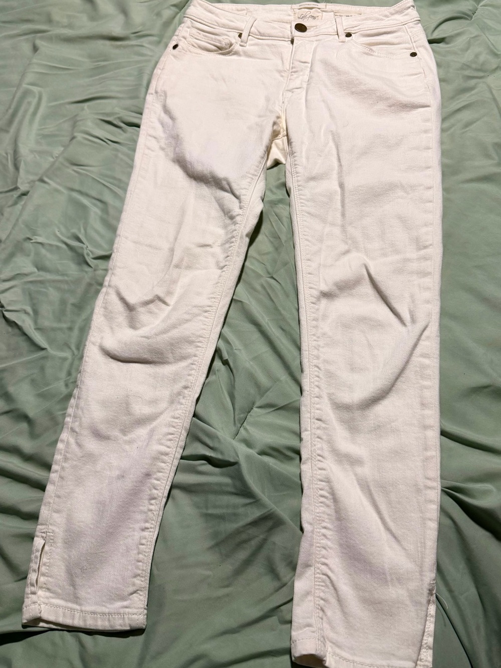 lola White Skinny Jeans - Clean Slim Fit